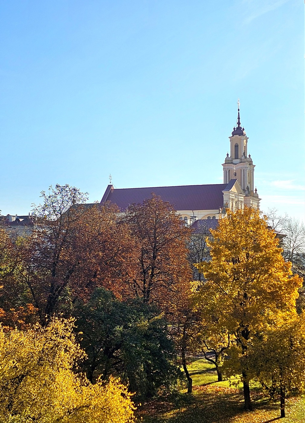 Church of the Finding of the Holy Cross in autumn